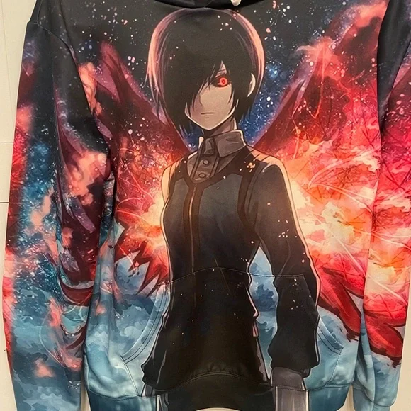 Black Graphic Hoodie - Picture 1 of 6